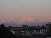 Monte Rosa dalle finestre a Nord